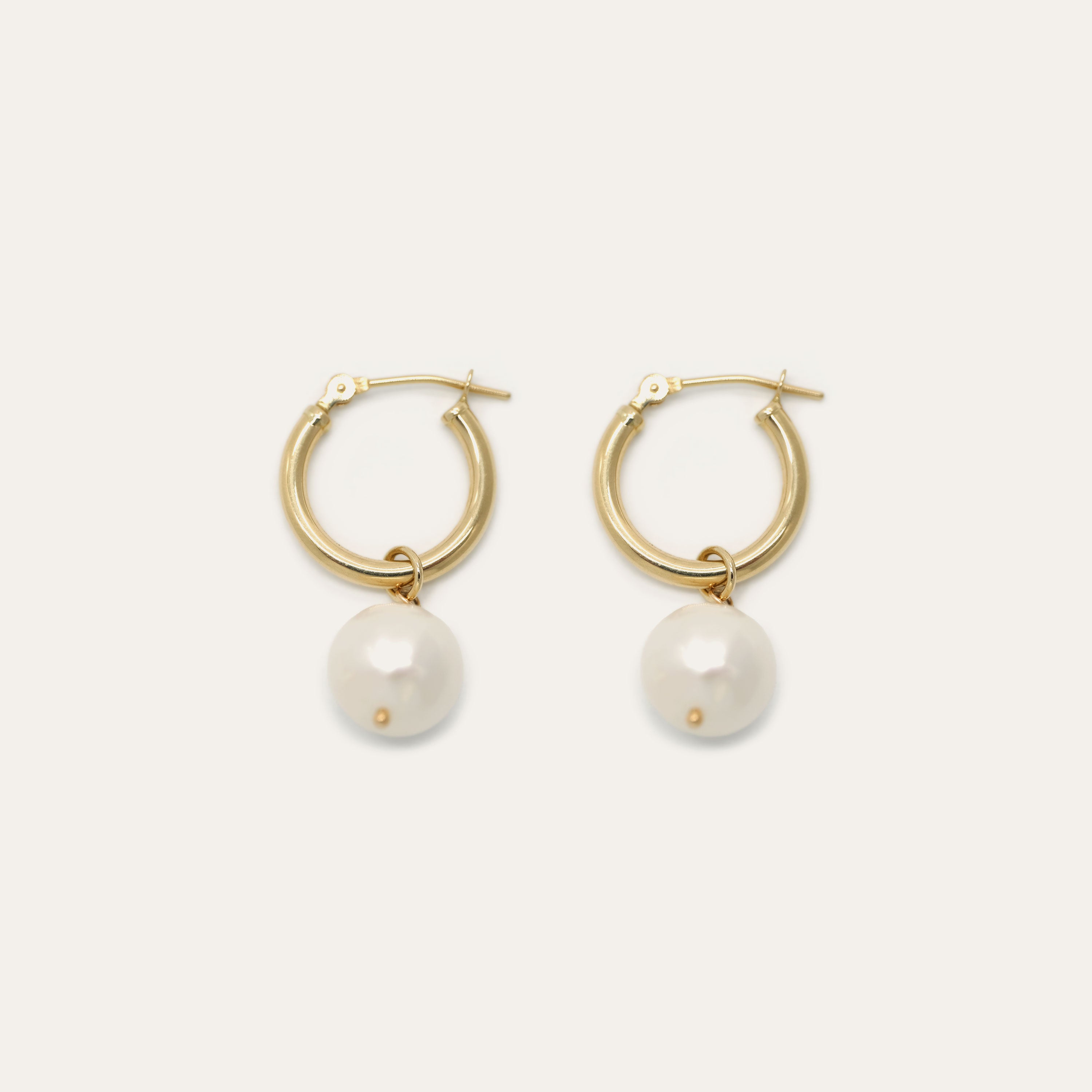 Forever Pearl Hoops