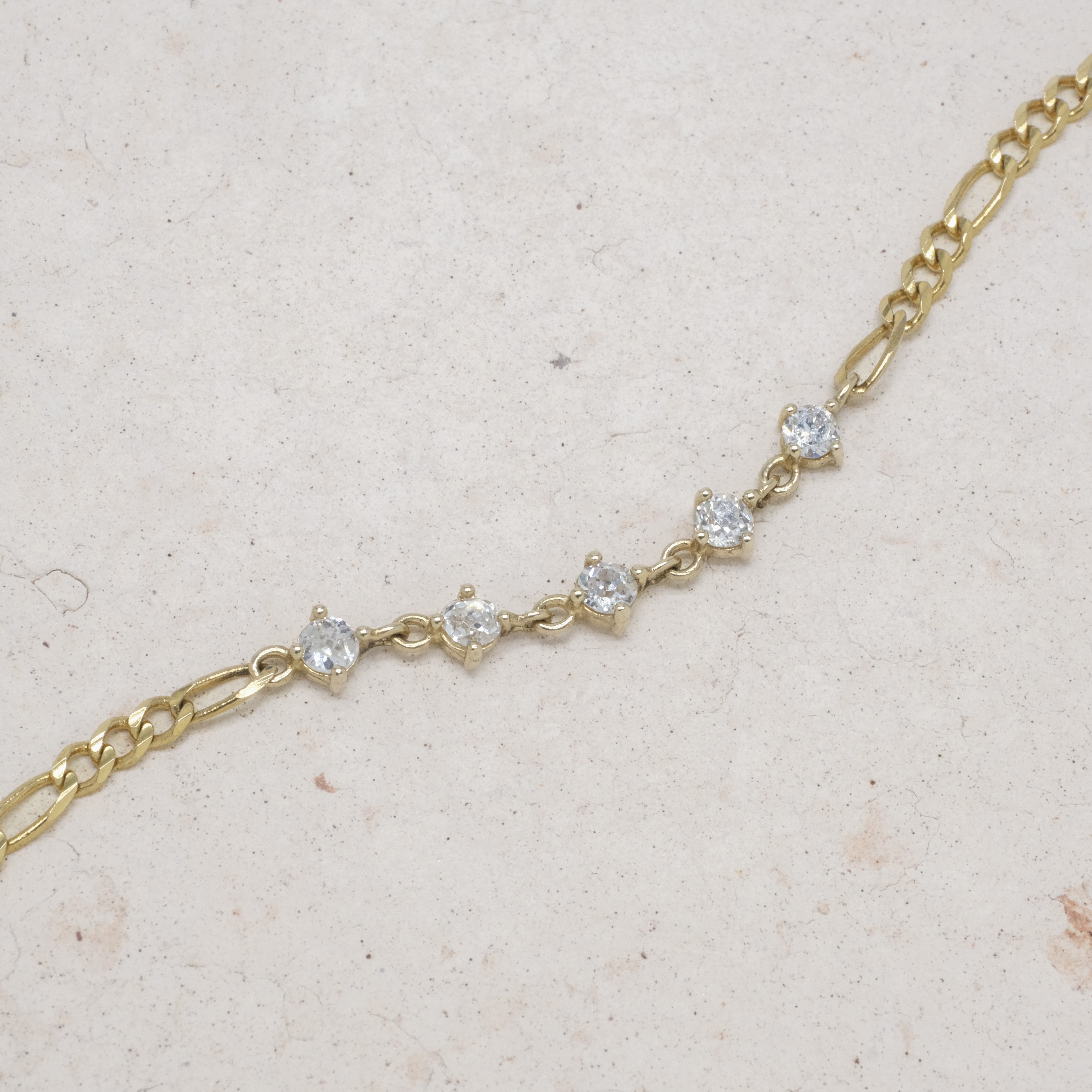 Old Mine Diamond Fig Bracelet | OOAK
