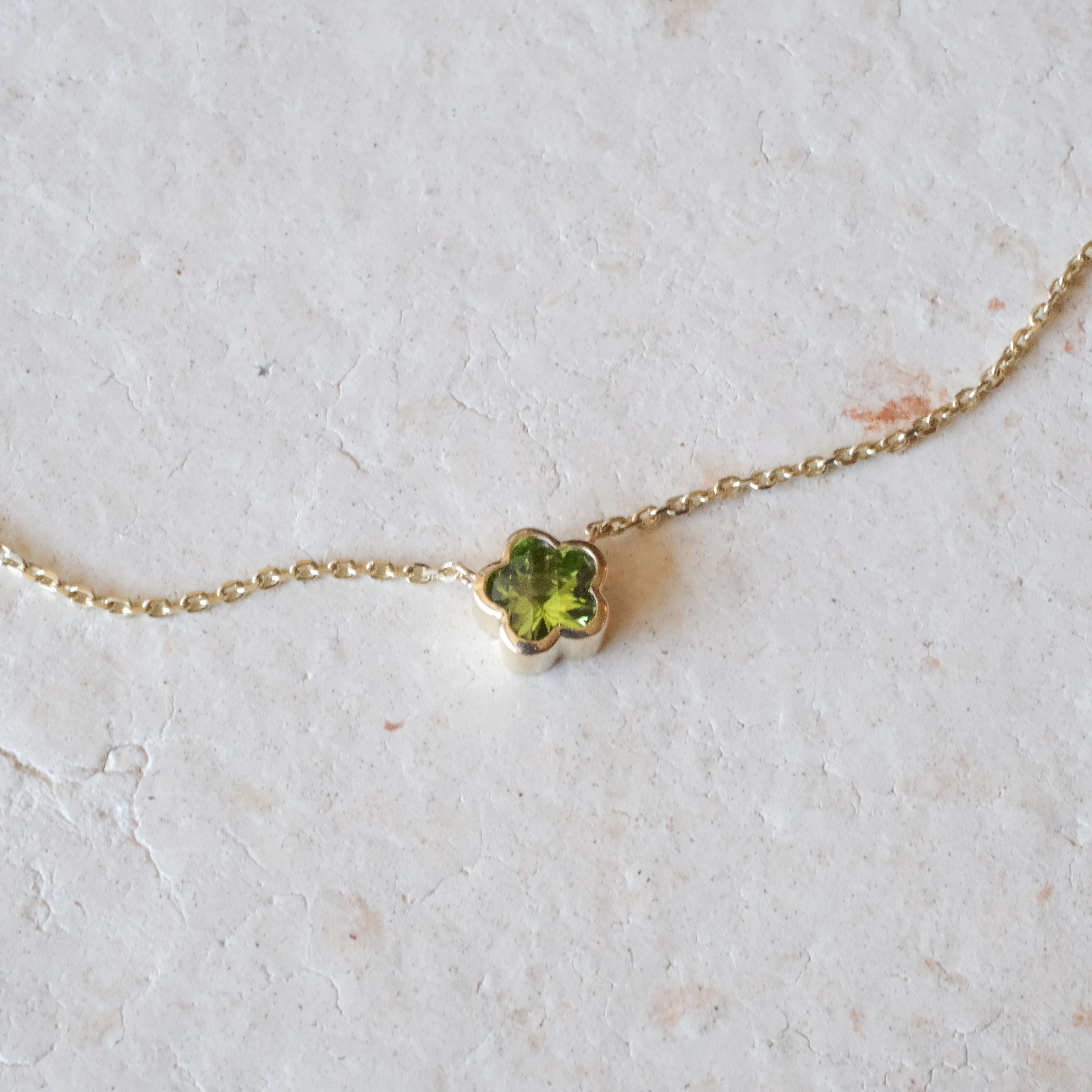 Bezel Flower Necklace | Special Order