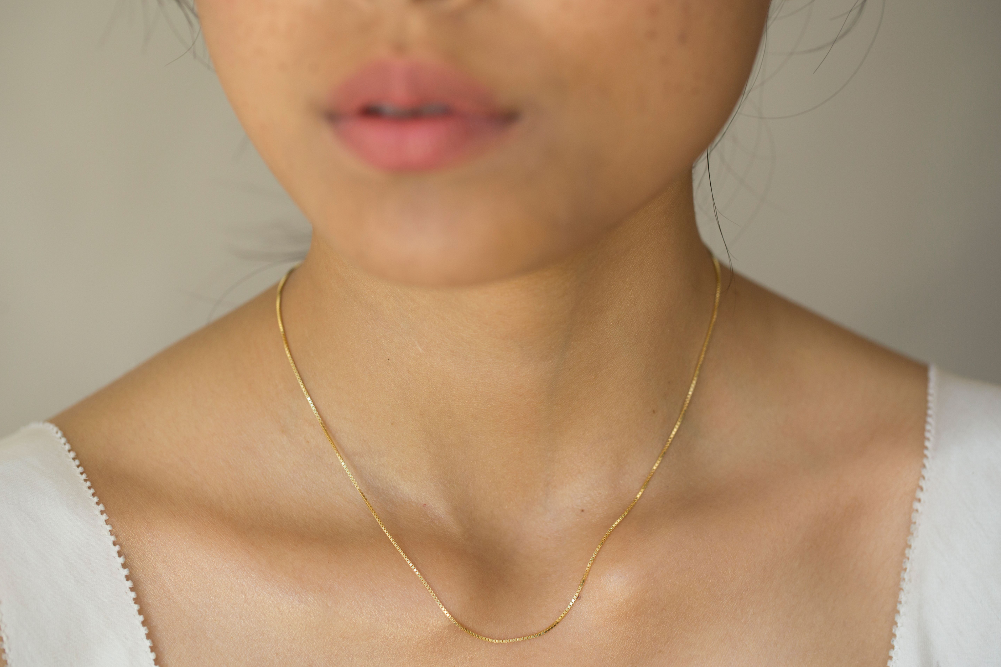 Gold Box Chain Necklace, Thick Gold Chain, 2.2mm Box Chain, Heavy Box Chain  Necklace, Minimalist Jewelry for Men and Women - Etsy