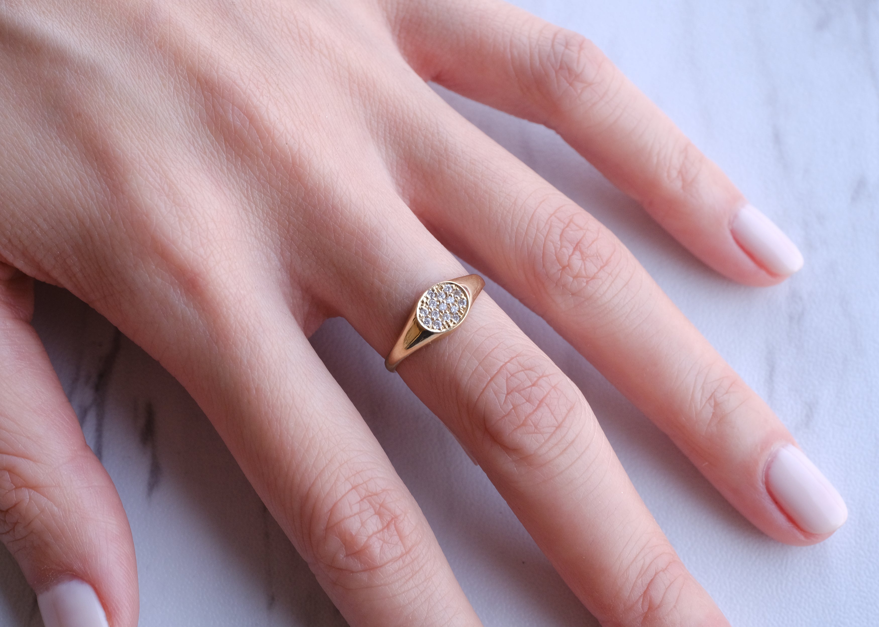 Small Engagement Rings Dainty Diamond Ring Little Diamond Ring Promise Ring