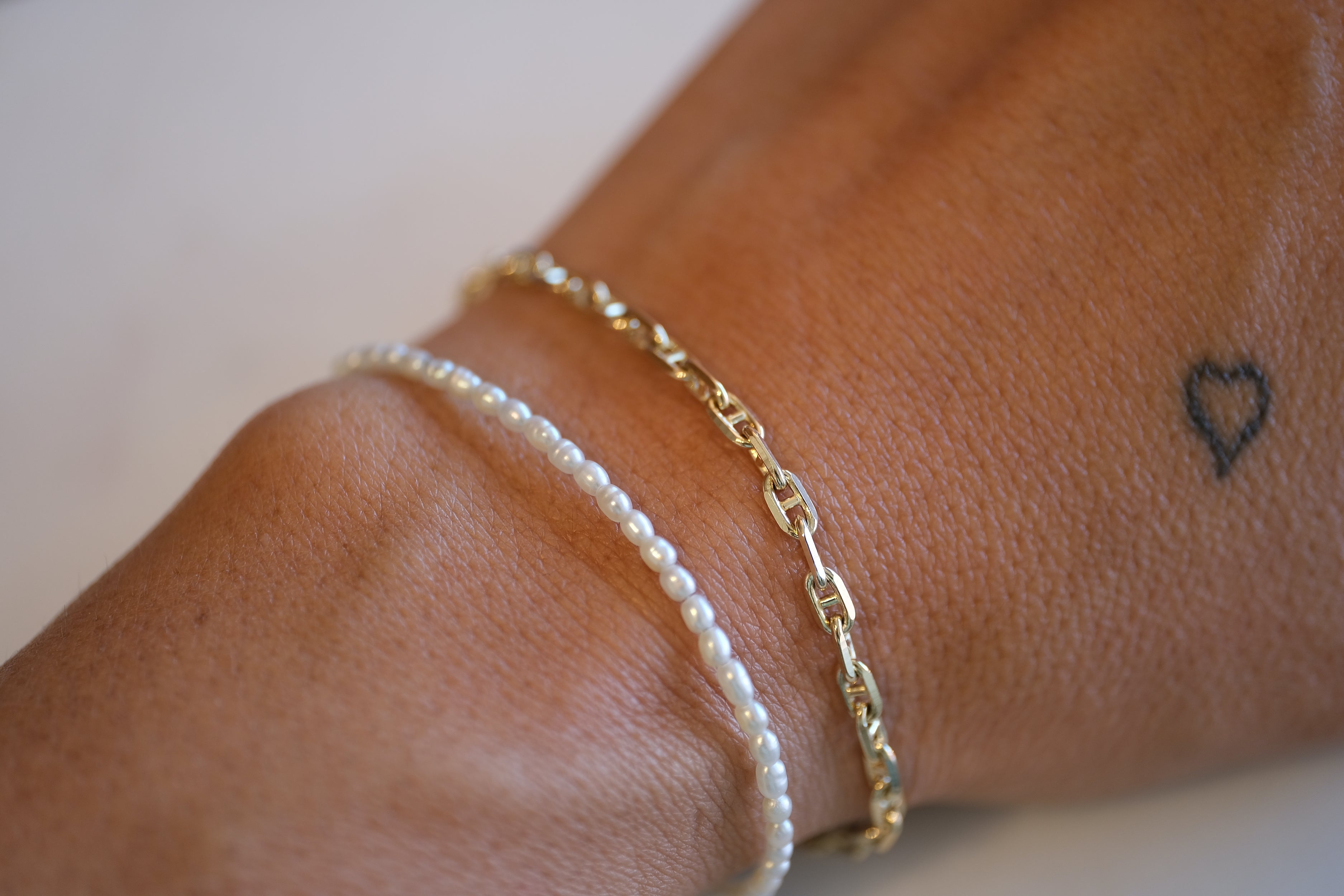 新色追加！ ovy Bracelet Silver Bracelet Anchor Chain Bracelet - メンズ